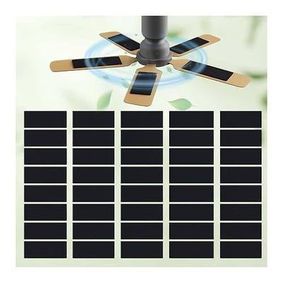 40 Pcs Ceiling Fan Filters for Blades, Fan Air Purifier Pads with Activated Coconut Shell Carbon, Universal Easy Stick Ceiling Fans Filter Fit for Common Household Office Contaminants