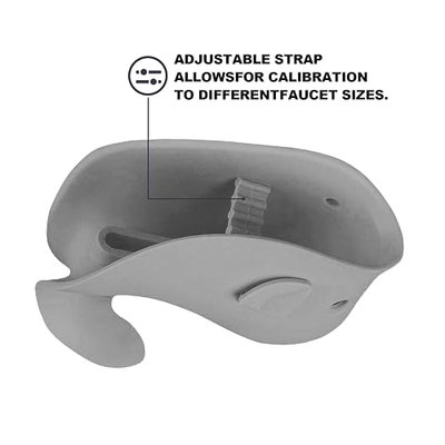 Baby Bathtub Faucet Cover, Faucet Cover Baby Bathtub Spout Cover, Bath Spout Protective Cover, Bathtub Safety Spout Guard, Baby Safety Protection Silicone Kit, Grey Whale Protector