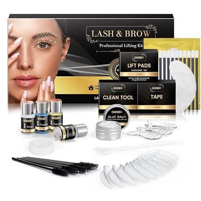 Lash Lift Kit - Eyebrow and Eyelash Lamination Kit, Professional Eyelash Curling Lash Extension & Eyebrow Lift, Easy to Use at Home Diy & Salon, Lasts For 6-8 Weeks (Black)