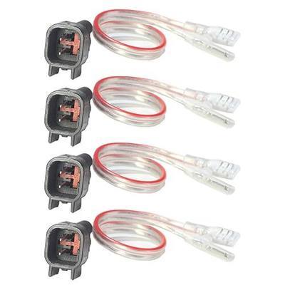 Car Front Rear Door Speaker Wiring Harness Compatible with 2000-2014 F-ord F150/250 Escape, Mustang, Mercury, 2005-2013 Ma-zda 3 6 Series Replace Door Speaker Cable Plug 4pcs