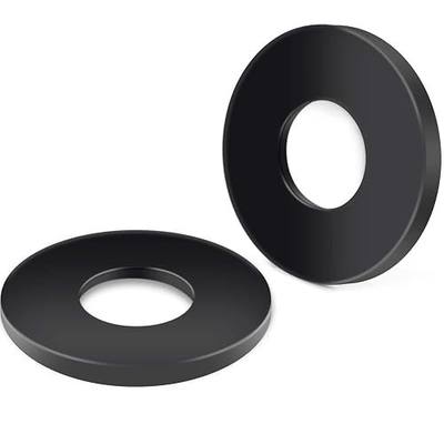 50-Piece M6 x 12mm 304 Stainless Steel Flat Washers - Black Finish Screws Washers and Repair Washers for Industrial, Automotive and Home Use