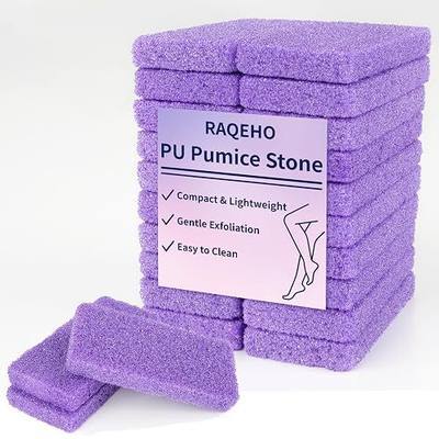 20 Small Pumice Stone for Feet - 3.6 X 1.8 X 0.47 Inch Purple Foot Pumice Stone Foot Filer Pedicura Scrubber for Callus Removal Foot Care Spa Productos for Dark Elbows Hard Skin Exfoliating