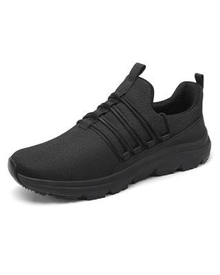 VikoViren Non Slip Work Shoes for Men Restaurant or Food Service Sneakers Breathable Lightweight Water Resistant Walking Shoes Chef Kitchen Footwear