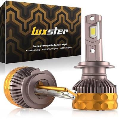 LUXSTER H7 Ultra 80000lm High Performance LED Bulbs 6000K (2 Pack) | Exclusive Triple Copper Core Cooling, Stable 80000LM Output, 170° Ultra-Wide Beam, Foglight Use, 6000K, IP68