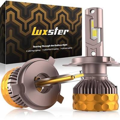 LUXSTER H4 9003 Ultra 80000lm High Performance LED Bulbs 6000K (2 Pack) | Exclusive Triple Copper Core Cooling, Stable 80000LM Output, 170° Ultra-Wide Beam, Dual Beam, Foglight Use, 6000K, IP68