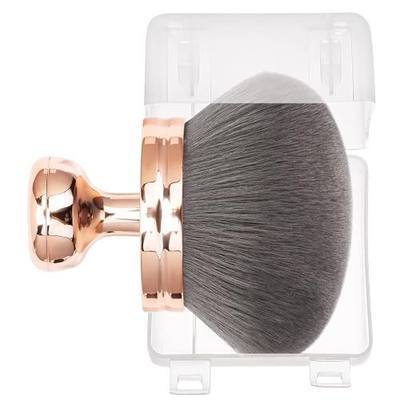 Blend & Blur Extra Large Body Makeup Brush for Self Tanner,Leg Makeup & Bronzer Self Tan Back Applicator, 76mm Wide Round Head Kabuki Brush For Application with Protective Case (Rose Gold)
