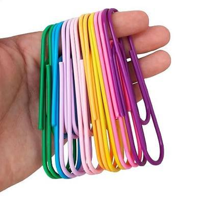 Large Paper Clips,40-Pack 4 Inches Jumbo Paper Clips | 8 Colors (5 Pcs/Color) for Paperwork,for Home, School & Office,Colored Binder Clip
