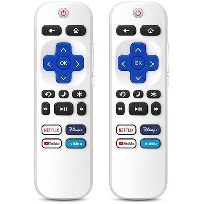 (Pack of 2) Remote Control Only for TCL Onn Hisense Sharp Philips Westinghouse Insignia Element TLC Roku Smart TV Ruko Ruku Roko Remotes Replacement-1 Year Warranty