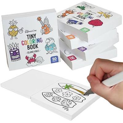 Tiny Expressions Mini Coloring Books for Adults, 3x3 Inches - Pocket Size | Bulk 5 Pack Small, Simple Stress Relief Coloring Book for Relaxation, Mindfulness & Anxiety