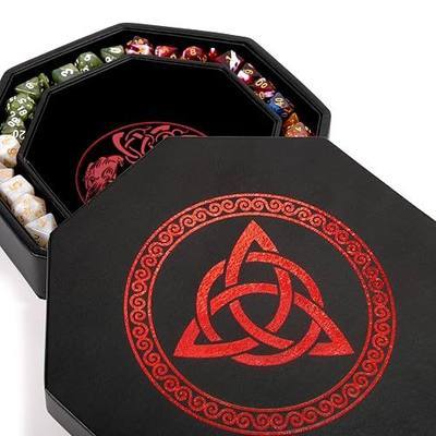 Premium Dice Tray for DND, Detailed World Tree & Triquetra Design - 9 Inch | Exquisite Rolling & Box Storage, Protect Your Dice & Tabletop, for D&D and RPG, 9 inch Tray, For Dungeons and Dragons
