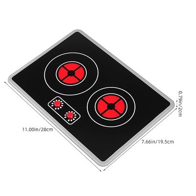 VOSAREA Kids Kitchen Appliance Toy Simulated Induction Cooker with Luminous Effects Toddler Pretend Play Kitchen Role-Playing Induction Cooker Toy