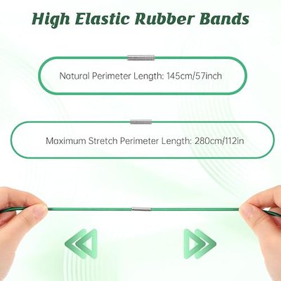 5 Pcs 96 Gallon Trash Can Rubber Bands, Heavy Duty Large Trash Can Rubber Bands for 55-96 Gallon Garbage Cans Elastic Garbage Bag Holder for Bag Waste Bins Litter Box (Multicolors)