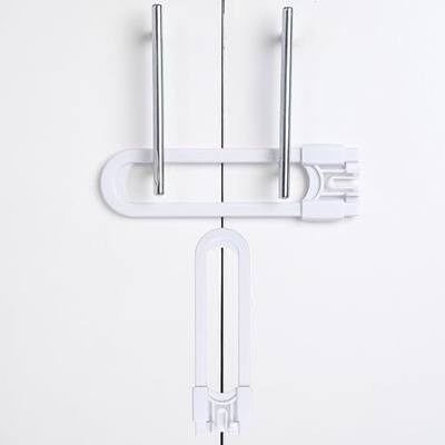 Child Proof Cabinet Locks, Baby Proofing, 2 Pack, White | Sliding Cabinet Locks, Child Locks for Cabinets and Drawers, Baby Cabinet Locks, Adjustable, Easy Tool-Free Installation