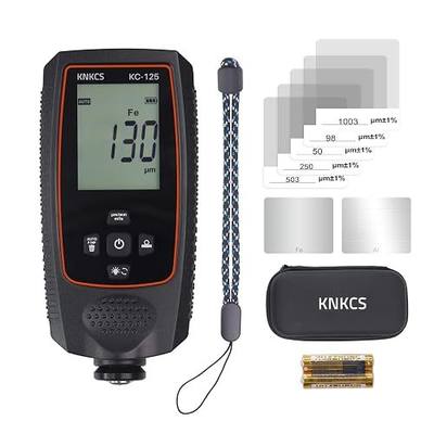 Paint Thickness Gauge for Cars - Accurate Mil Thickness Gauge for Iron/Aluminum/zinc Car Body Filler Tester for Used Car Buyers & Auto Body Shops, with Rotating Screen & Continuous Measurement
