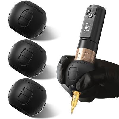 Ambition 54mm Tattoo Grip Cover, 3pcs Food Grade Silicone Tattoo Gun Wrap High Temperature Sterilizable Supply for 32mm-34mm Rotary Tattoo Pen Machine