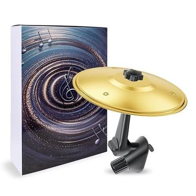 Mini Car Cymbal for Air Vent, Funny Musical Gadget for Drummer Music Lovers, Gift for Man Dad Father, Graduation Gift for Him, Suitable for All Vehicles, Gold