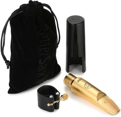 BetterSax Burnin’ Metal Tenor Saxophone Mouthpiece – Size 7*, .105” Tip Opening. Precision-Crafted for Power, Cutting Clarity & Effortless Control. Designed for Jazz, Funk, Fusion, and Contemporary