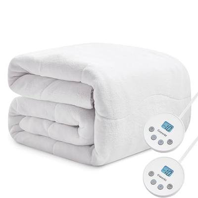 Heated Quilted Wave Mattress Pad,King Size Dual Control,Soft Bed Warmer,10 Heat Settings,1-12 Hours Auto-Off,Fast Heating,ETL Certified,Machine Washable,Fit Up to 18" Deep Pocket,78"x80"