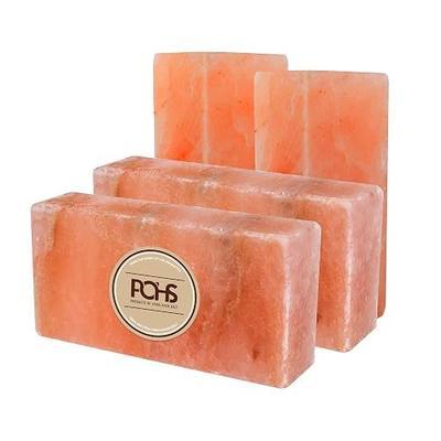 POHS Animal Pink Salt Lick, 8x4x2 100% Natural Salt Chunk, Pack of 4, 22 lbs