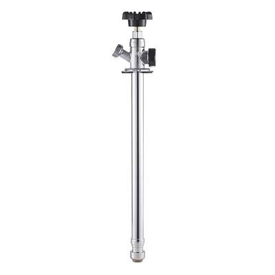 VEVOR 12-Inch Frost-Free Sillcock, 1/2" PTC x 3/4" MHT Hose Bibb, Anti-Siphon Lead-Free Brass Valve, Push-to-Connect Brass Plumbing Fitting, Compatible with PEX, Copper, CPVC Pipes
