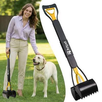 32" Dog Pooper Scooper, Long Handle Scoop for Yard & Grass | 32-Inch Long Handle, No Bending, Easy Pickup, Grass Friendly, Durable Plastic Construction