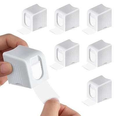 Maitys 6 Pcs Stamp Roll Dispenser Postage Stamp Dispenser Holder for Roll of 100 Organizer Lightweight Plastic for Mailing Desk Table Home and Office Supplies (White)