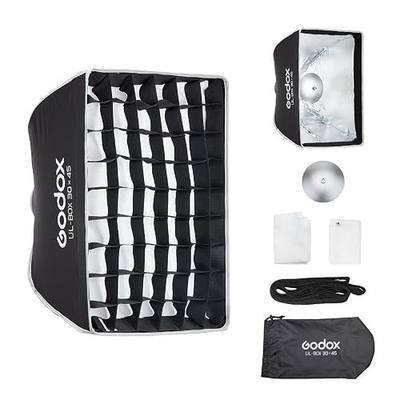 Godox UL Series 12"x18" / 30x45cm Quick Release Ultra-Fold Compact Rectangle Softbox with Bowens Mount, Versatile Small Soft Light for Headshots & Tabletop Photography, Compatible with Godox V1, AD200