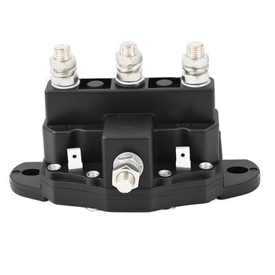 Winch Motor Relay, Reversing Solenoid Switch Intermittent Duty Contactor | 12V 6 Terminal Reverse Polarity DC Contactor Relay Replaces 24450 214-1211A11 214-1211A11-06 Solenoid Relay
