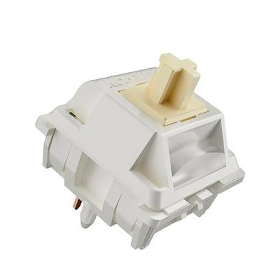 kutethy GATERON Creamy Keyboard Switches, RGB LED Heavy Tactile 5 Pin Pre-lubed 45gf Switches for MX Mechanical Keyboard (108PCS)