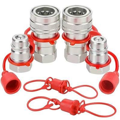 1/2’’ Ag ISO 5675 Ball Pioneer Hydraulic Quick Connect Coupler with Dust Caps