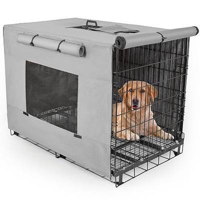 Unicorn Catcher 24 Inch Dog Crate Cover Thickened Windproof Kennel Cover | Dog Kennel Cover With Mesh Windows And Double Zippers Offering Reliable Indoor And Outdoor Cage Protection