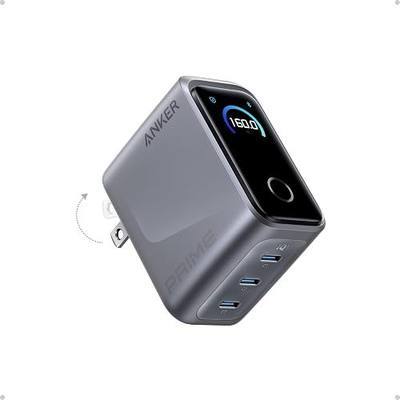 Anker Prime Charger, 160W Max 3-Port GaN Charger, for MacBook Pro Charger | Smart Display, Touch Control, Up to 140W Fast Charging for One Device,for MacBook Pro/Air, iPhone 17/16 Series,Samsung Galaxy