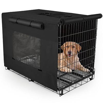 Unicorn Catcher 42 Inch Dog Crate Cover Thickened Windproof Kennel Cover | Dog Kennel Cover With Mesh Windows And Double Zippers Offering Reliable Indoor And Outdoor Cage Protection