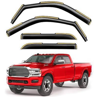 in-Channel Window Rain Guards Fit for Truck Dodge RAM 2500 3500 2019-2026 Crew Cab Extra Durable Window Visors Window Deflectors Vent Visors Vent Shades Car Accessories-4 pcs 2-Q07