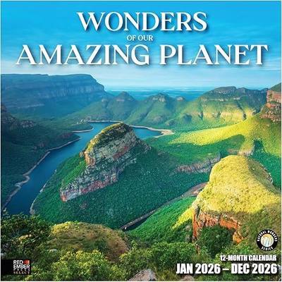 RED EMBER Select - Wonders of Our Amazing Planet 2026 Wall Calendar 12 Month | 12" x 24" Open | Thick & Sturdy Paper | Giftable | Nature Calendar 2026