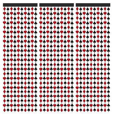 Casino Backdrop for Party, 3 Pack Poker Party Decorations for Wall or Door, Casino Theme Party Decorations for Vegas, Poker Night, Birthday or Bachelorette Events