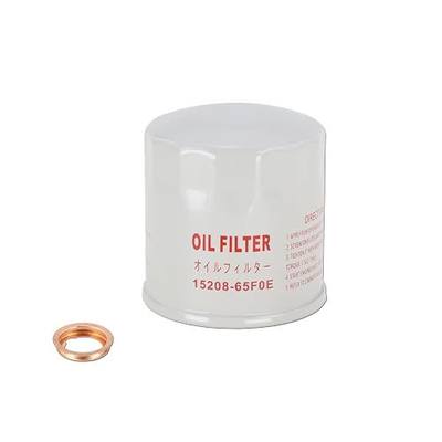 Kefly 15208-65F0E Engine Oil Filters Fits for Nissan Rogue Altima Frontier Pathfinder Kicks Infiniti, with Drain Plug Gasket 11026-JA00A (1 PCS)