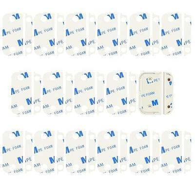 16PCS Ring Sensor Adhesive Pads for Ring Alarm Contact Sensors and Magnets(2nd Gen), Adhesive Replacement Tapes,Double Sided Sticky Strips for Ring Door Sensors, Easy Installation,Pre-Cut
