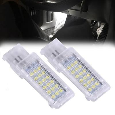 LED Footwell Under Door Glove Box Interior Trunk Lights Compatible with VW Golf MK7 GTI Jetta MK5 MK6, OEM Replacement Error Free - 2PCS (White)