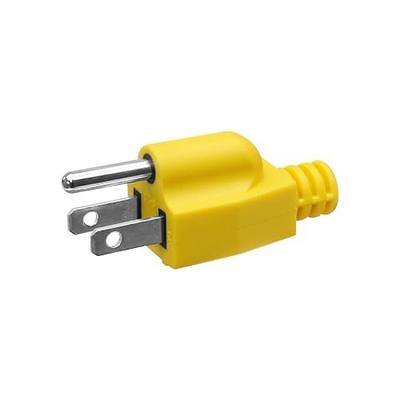 1 Pk Neutral Ground Bonding Plug for Generator, Yellow | Fixes Open Ground On Floating Neutral Gens, 15A Plug-In Bonds Instantly, Tough Pvc Shell With Grip, For Rv Camper Job Site