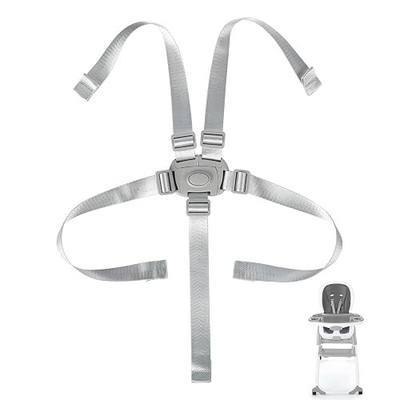 High Chair Straps Replacement Compatible with Ingenuity Graco High Chair, 5 Point Harness HighChair Straps Fit for Ingenuity, Adjustable Safety Belt High Chair Accessories for Most High Chairs