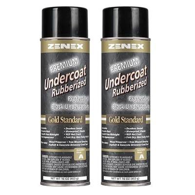Zenex Rubberized Undercoat - Heavy Duty Undercoating for Vehicles | Rubberized Undercoating Spray for Cars, Trucks, and Trailers | Waterproof Rust Prevention | Sound Deadening | 16 oz (2 Count)
