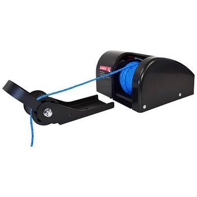 Electric Anchor Winch, 25 LBS Marine Windlass, 12V with Remote Control, 100ft Rope, Easy to Operate, Black