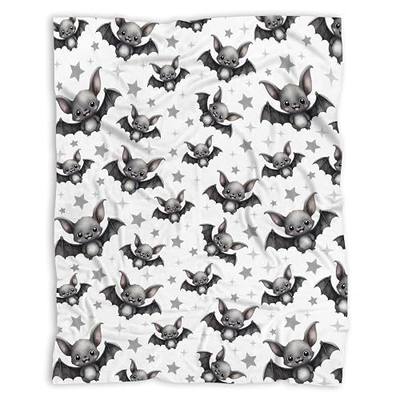 Halloween Blanket Bat Blanket for Boys Girls Gothic Stuff,40x30in | Bat Throw Blanket Gothic Blanket Halloween Gifts for Kids Adult Halloween Gifts Soft Fleece Blankets for Sofa Bed Decor
