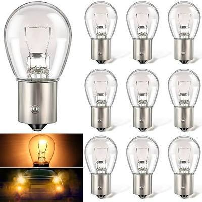 10 Pack 1156 Bulbs, 7506 Bulb RV Light Bulbs, P21W Bulb for Cars, RV, SUV | 1156 7506 1141 1156LL 1141LL 1295 Brake Light Bulbs, Long Life Bulb Design, Clear Miniature Bulb, Durable Filament