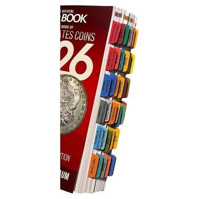 Laminated Book Tabs for A Guide Book of United States Coins 2026 | Laminated, Color-Coded, Removable, (Book not Included). Includes Blank Tabs and Alignment Card for easy installation