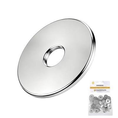 45Pcs (1/4 x 1 1/4") Fender Washers,18-8(304) Stainless Steel Flat Washers, Large Repair Metal Washers