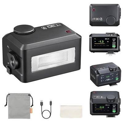 Godox iT30Pro-F iT30 Pro Flash for Fujifilm, iT30Pro F Touchscreen Speedlite, Built-in Battery, 560 Full Power Flashes, 2.4G Wireless 1/8000 HSS, GODOX iT30ProF iT30 Pro F TTL Flash Speedlight (Black)