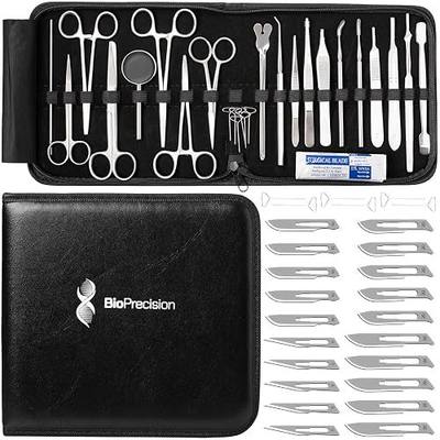 Advanced Dissection Kits - 46 or 33 Piece German Stainless Steel Instruments for College, Medical & Veterinary or Middle and High School Students - Complete Anatomy Lab Tools Surgical-Grade