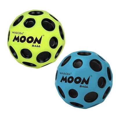 Waboba The Original Moon Ball 2 Pack, Yellow & Cobalt, Bouncy Wall Balls | for Kids and Teens, Outdoor Sports Toy Gift